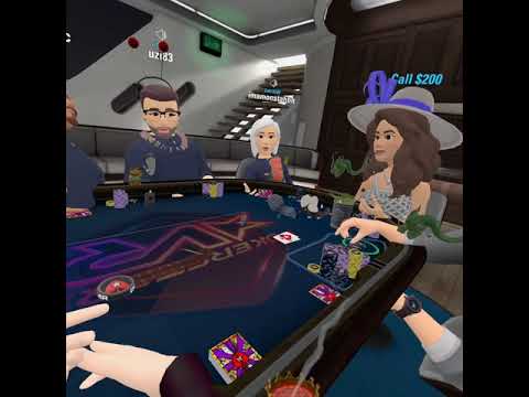 Pokerstars VR Drinking game (Part One) OCULUS QUEST GAMEPLAY