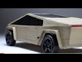 How to make Tesla CyberTruck using Cardboard