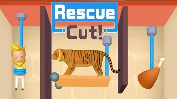Rescue Cut -Rope Puzzle stage 226-260 gameplay walkthrough NEW GAME RESCUE CUT WORLD - ios / android