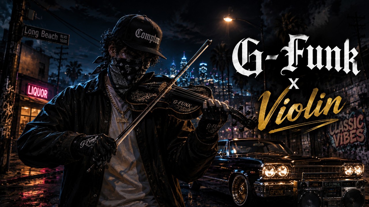 🎶 90s West Coast Hip Hop 🎻 Relaxing G-Funk Instrumental Mix