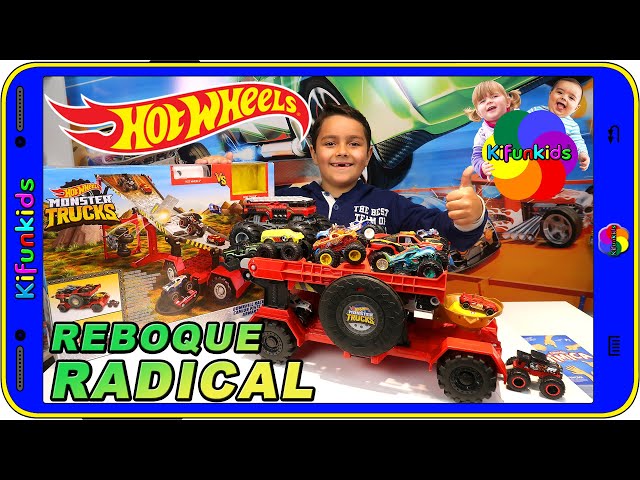 Hot Wheels Monster Trucks Pista Reboque Radical Mattel Gfr15