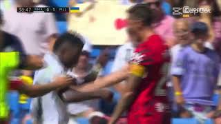 Antonio Raíllo Fight With Vini Jr Yellow Card