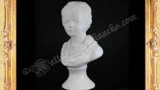 Napcoware Boy Bust Statue Vintage Figurine