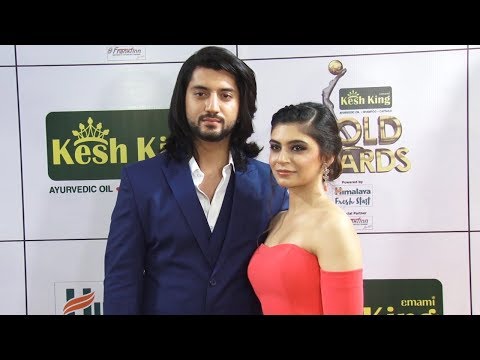 Ishqbaaz Omkara aka Kunal Jaisingh with girlfriend Bharti Kumar at GOLD AWARDS 2018