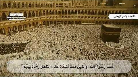 محمد رسول الله والذين معه أشداء على الكفار رحماء بينهم ||تلاوة عذبة جدا للقارئ ياسر الزيلعي🌷