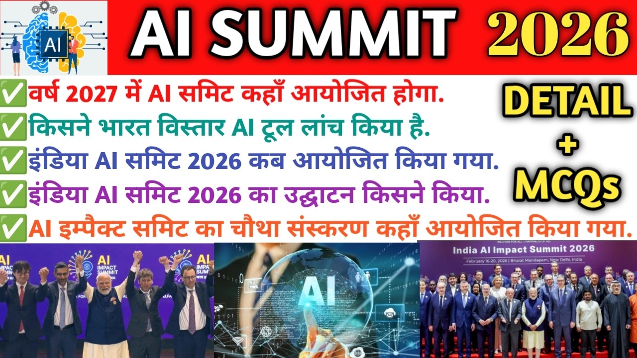India AI Impact Summit 2026 Most important MCQs By A2studymeterial