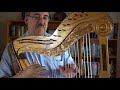 Musician john robles playing his harp