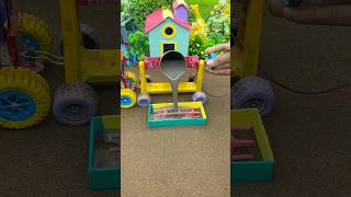 Amazing Mini Tractor Making Cement Pillar Diy Real Working Construction Machine