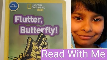 Read with me: Flutter Butterfly!| National Geographic Kids | Early Readers | SistersLoves