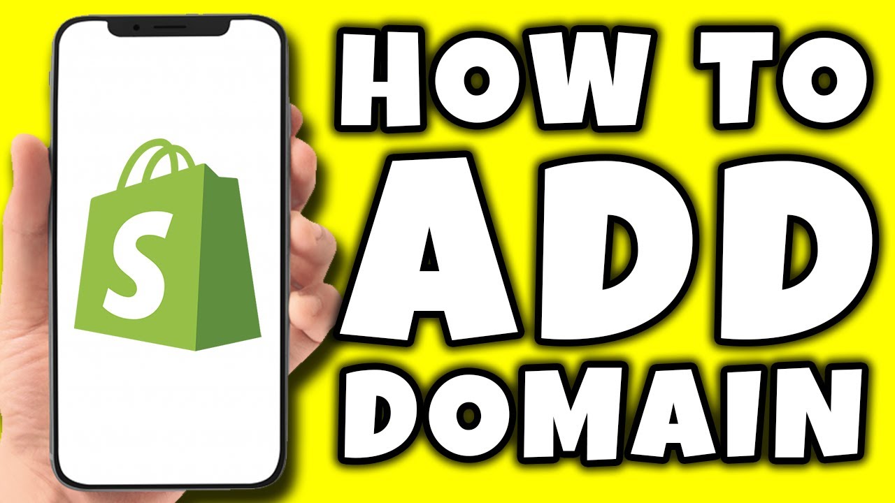 How to add domain in shopify 2023 youtube