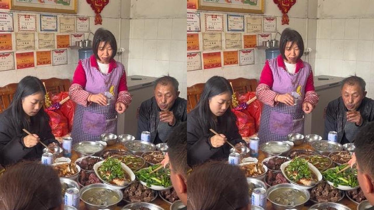 新的一年开始了！今天喊幺爹幺妈一起吃个饭，弄点香肠腊肉煮起，饭桌上好开心！ #马上更新家乡年味