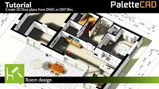 Palette CAD tutorial - Create 3D floor plans from DWG or DXF files screenshot 5