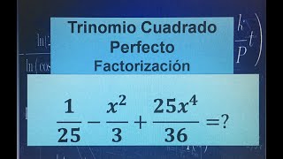 TRINOMIO CUADRADO PERFECTO/FACTORIZACIÓN (EJEMPLO 3)