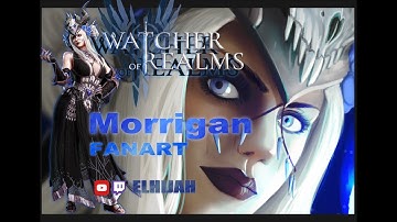 Morrigan Fanart - Watcher of Realms - Full Timelapse Process