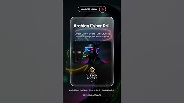 Arabian Cyber Drill 🐪 | Cyber Camel Beats | Futuristic Neon Music Visuals
