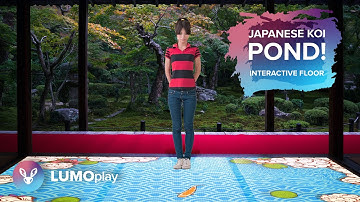Japanese Koi Pond | Interactive projector floor pond from LUMOplay