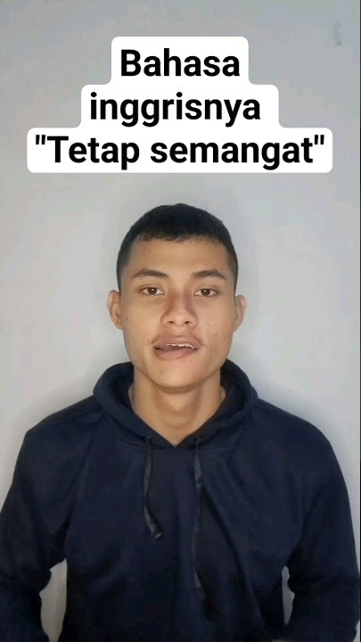 Bahasa inggrisnya