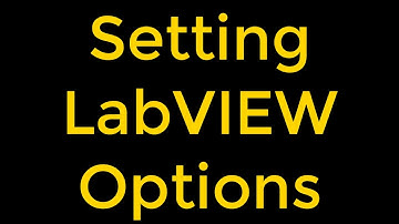 How to Set LabVIEW Options