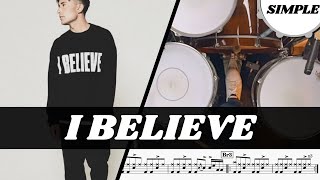 Simple Drums for I Believe by Phil Wickham