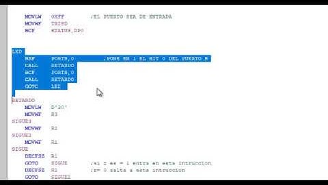 Lenguaje ensamblador Prender led con un Switch