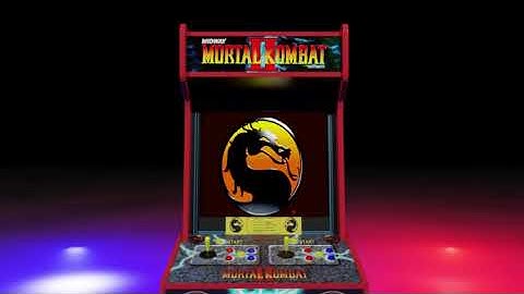 Blender CGI Animation: Mortal Kombat 2 Original Arcade Machine