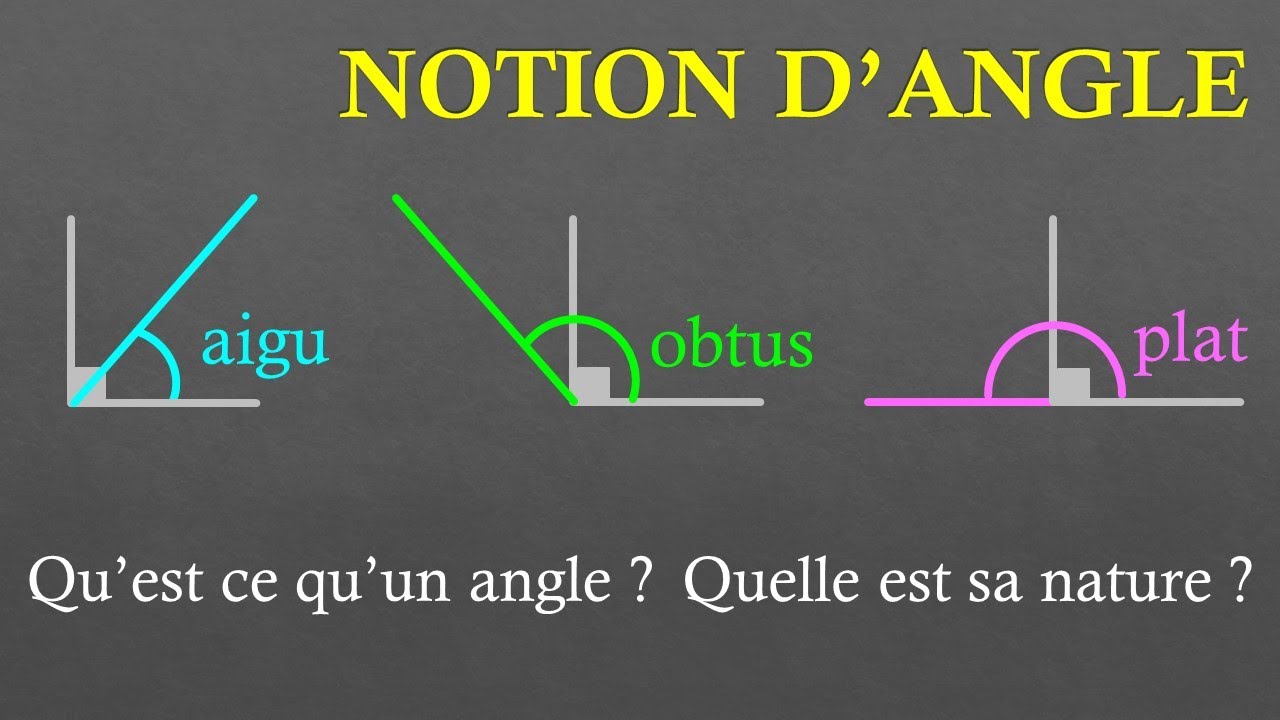6e Introduction  la notion dangle nature dun angle