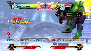 ULTIMATE MARVEL VS. CAPCOM 3 Training and creating 2
