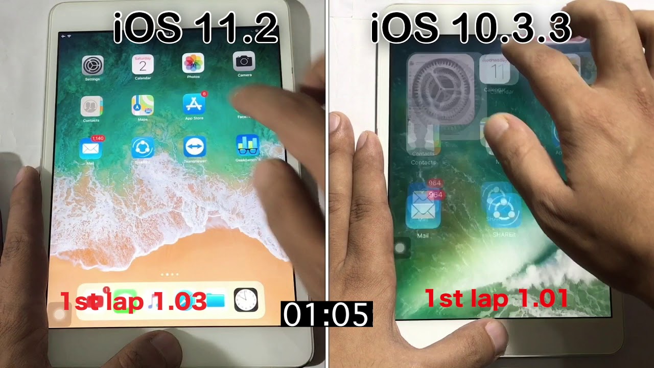 Ios 11 2 Vs Ios 10 3 3 Speed Test On Ipad Mini 2 Should You Update Youtube