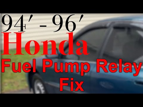 Dying Fuel Pump? Think Again; How to Fix 90's Honda Fuel Relays