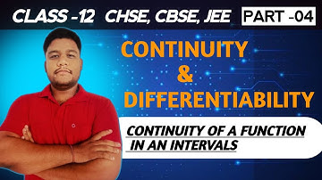 CONTINUITY OF A FUNCTION IN AN INTERVAL||ODIA||CLASS 12 MATHEMATICS||CHSE||CBSE||JEE||