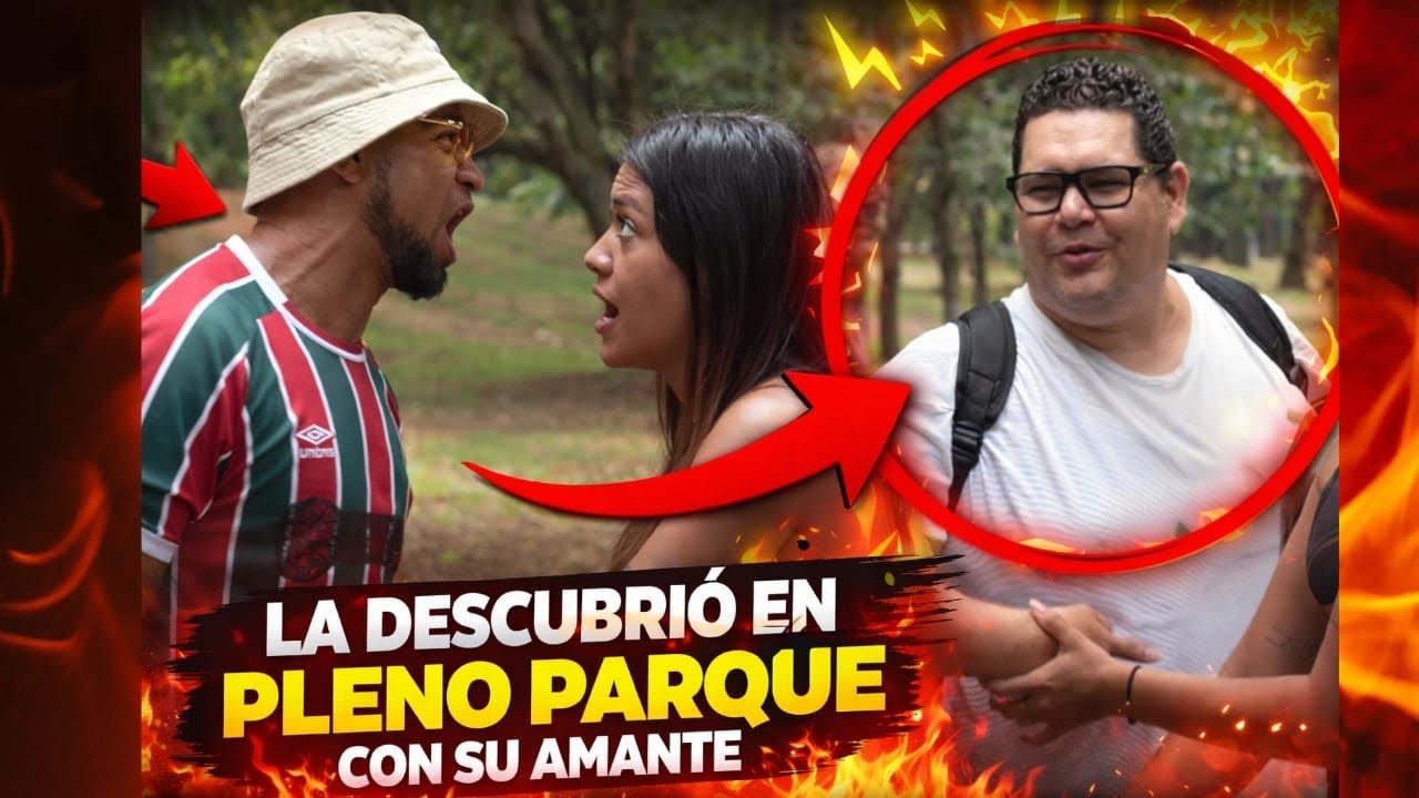 La cogió en un parque con su amante