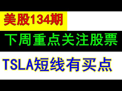 【美股嘉可能】下周重点关注的股票!特斯拉短线有买点!QQQ SPY NVDA AMD TSLA WDAY SPRT FB PTON BILL MRAN SNOW SQ PLTR AMAT