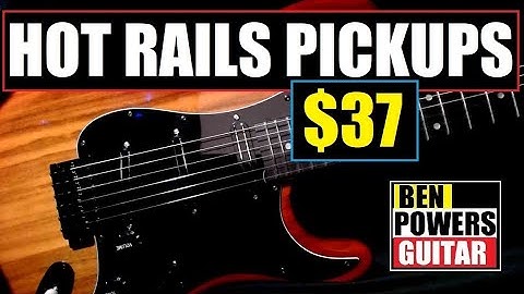 $37 Hot Rails Pickups Loaded Pickguard From Musiclily // Upgrading A Glarry ST Guitar