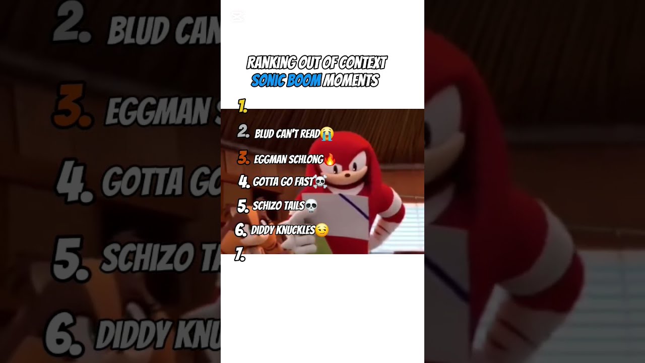 Ranking Sonic Boom Moments