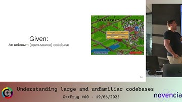 Cpp FrUG 60 - Understanding large and unfamiliar codebases -- Mike Shah