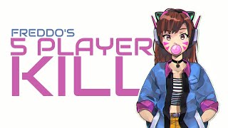 5 PLAYER DVA KILL! [Overwatch] (By Freddo)