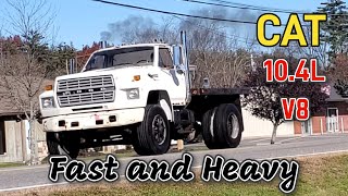 Medium Duty Muscle Truck Returns CAT 3208T Sounds Amazing. Take a Drive to Town. Avoid Cop by Diesel Fuel Network  2,959 views 6 months ago 48 minutes