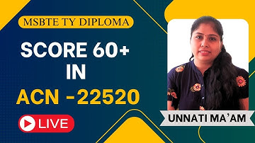 Score 60+ in ACN | Session - 1 | MSBTE SEM 5 - 22520 ACN | FOR CO / IF | TY Diploma