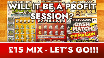 £15 Mix Of Scratch Cards 💰 Can We Get A Win? 💰 Let