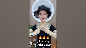 🔥🔥🔥🔥Fake Collar 😲#shorts   #stylehacks #diyideas