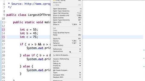 Java Program to Find Largest of Three Numbers using Ternary Operator
