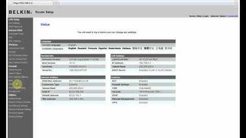 How to open NAT settings for Belkin Router