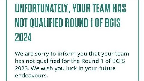 Unfortunately, your team has not qualified round 1 Of BGIS 2024 , | Solution #bgis #bgis2024 #bgmi