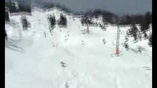 Ski crash at Chamrousse
