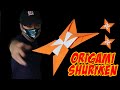 Toile ninja origami shuriken  comment fabriquer du papier shuriken ninja star