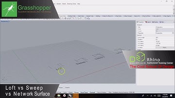 Rhino Tutorial - Loft vs Sweep vs Net Surfaces | D23 Cool School of Design