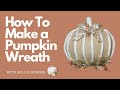 Dollar Tree DIY Fall Wreath/ Dollar Tree Pumpkin Wreath/ How To Make a Pumpkin Wreath/Pumpkin Wreath