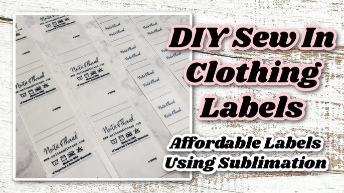 DIY custom clothing labels