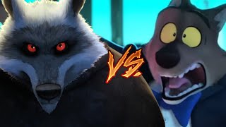 Mr Wolf vs Death Epic Fight ( The Bad Guys Vs Puss In Boots )