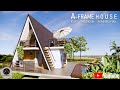 Aframe  small modern tropical house  tiny house design  boho  bohemian interiors  q architect